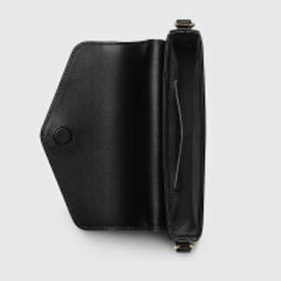 Gucci GG Super Shoulder Bag Black Leather - Picture 5 of 5